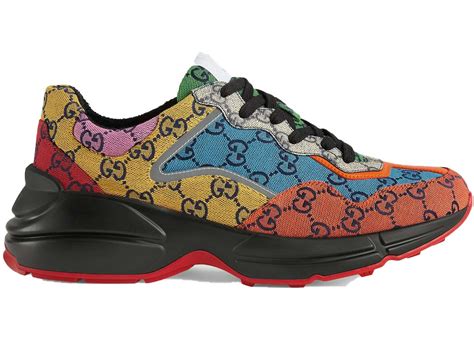 gucci multicolor shoe|black gucci shoes for women.